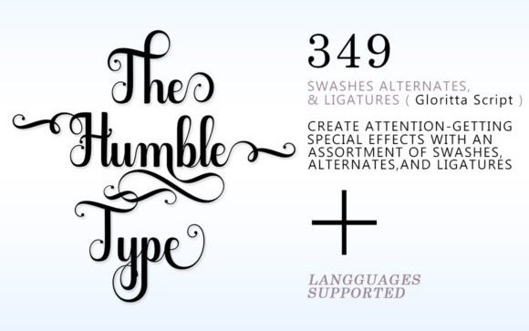 Gloritta Calligraphy Font