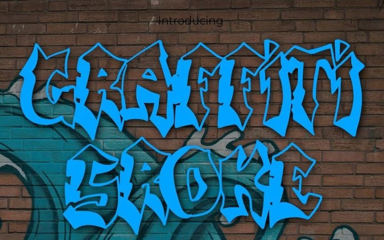 Graffiti Stroke Display Font