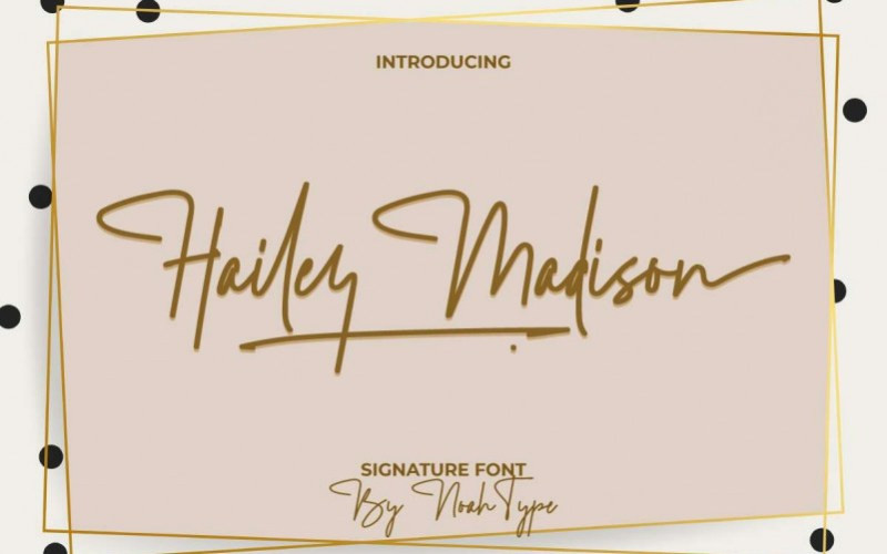 Hailey Madison Handwritten Font