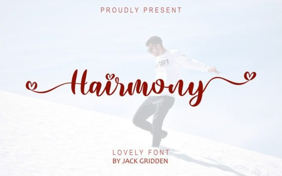 Hairmony Calligraphy Font