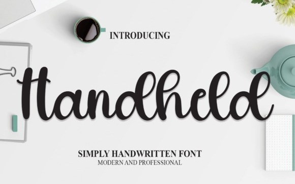 Handheld Script Font