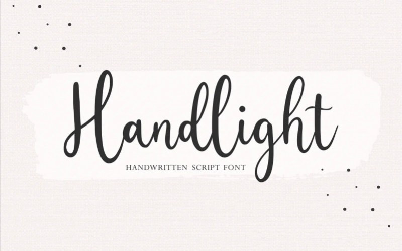 Handlight Handwritten Font