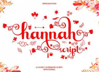 Hannah Calligraphy Font