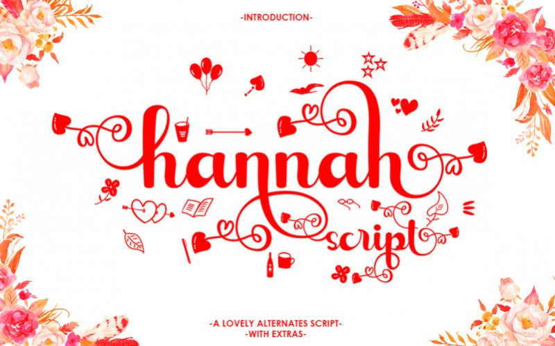 Hannah Calligraphy Font