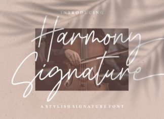 Harmony Signature Script Font
