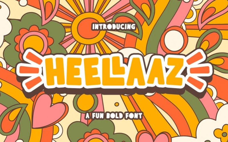 Heellaaz Display Font