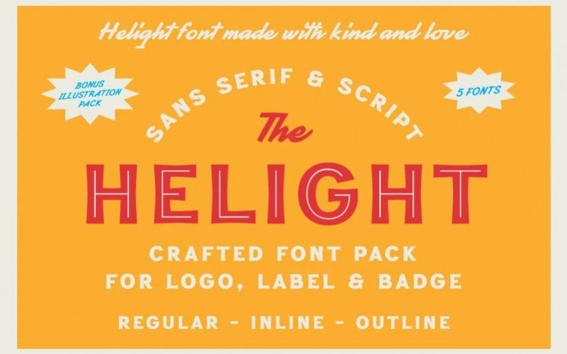Helight Display Font