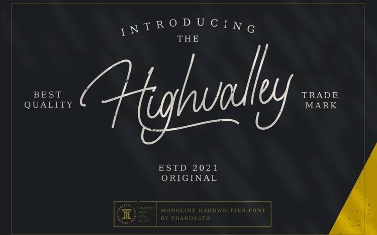 Highvalley Handwritten Font