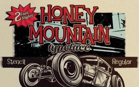 Honey Mountain Display Font