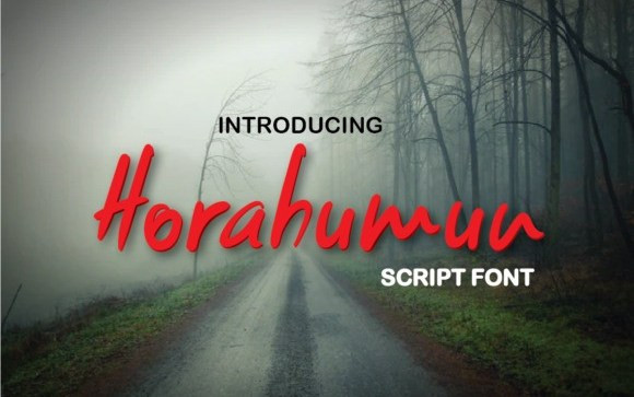 Horahumun Script Font