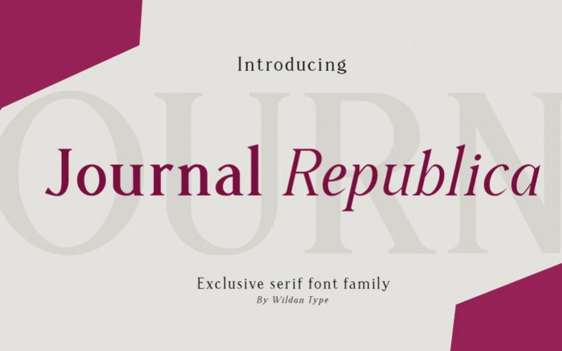 Journal Republica Serif Font