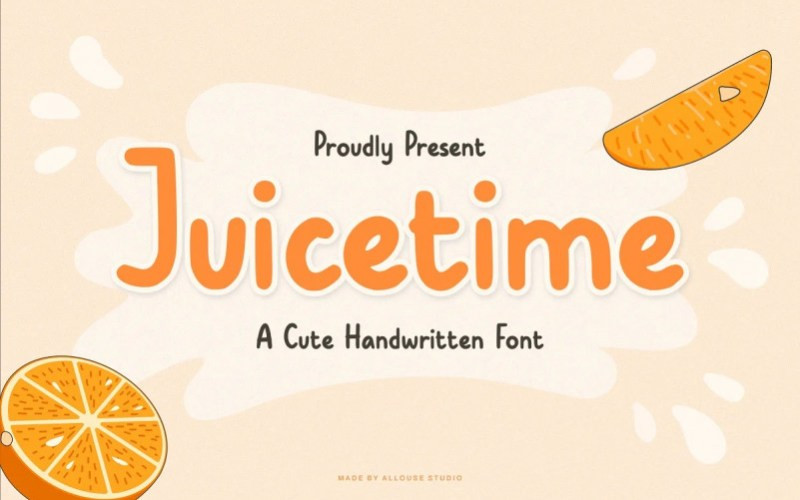 Juicetime Cute Display Font