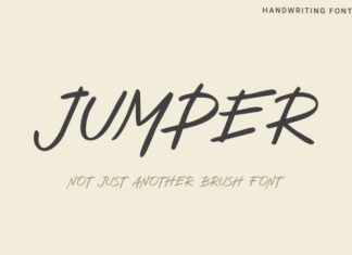 Jumper Brush Font