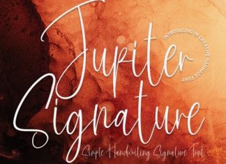 Jupiter Signature Script Font
