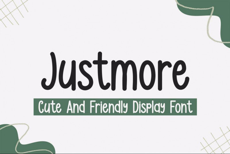 Justmore Display Font