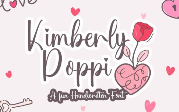 Kimberly Poppi Script Font