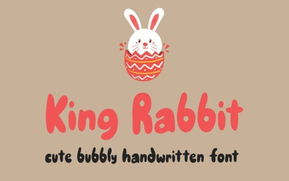 King Rabbit Fun Display Font