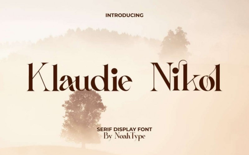 Klaudie Nikol Serif Font