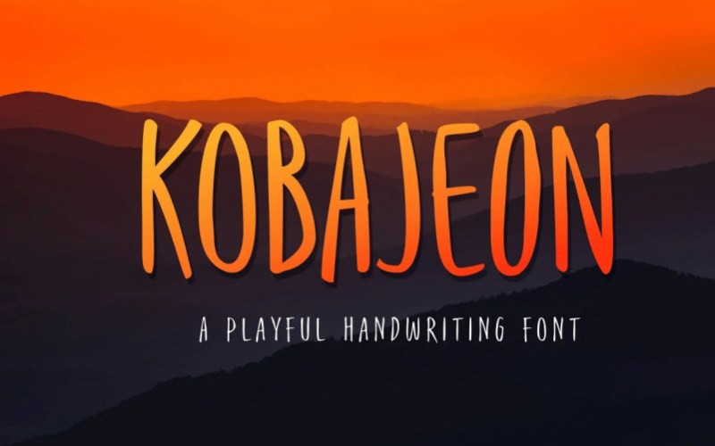 Kobajeon Display Font