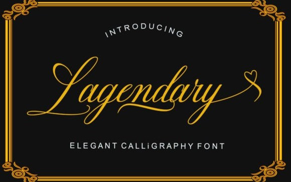 Lagendary Calligraphy Font