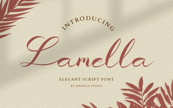 Lamella Calligraphy Font