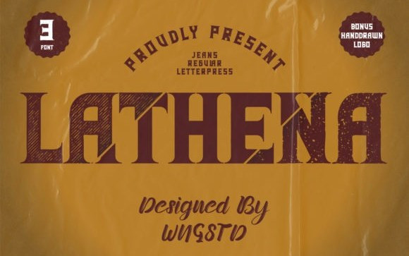 Lathena Display Font