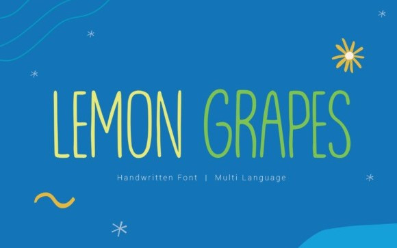 Lemon Grapes Display Font