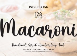 Macaroni Handwritten Font