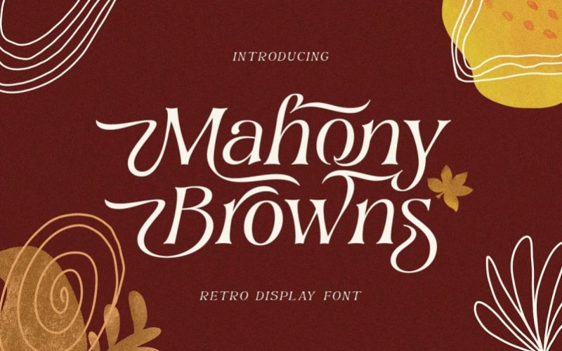 Mahony Browns Serif Font