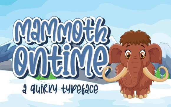 Mammoth Ontime Display Font