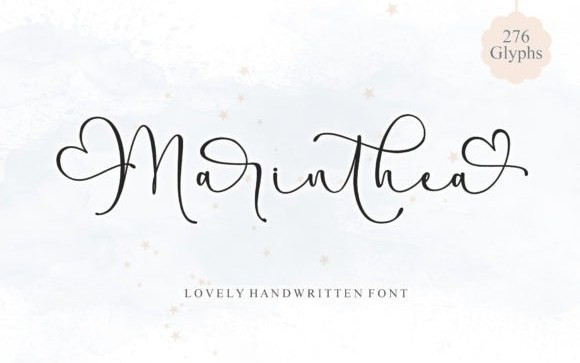 Marinthea Calligraphy Font