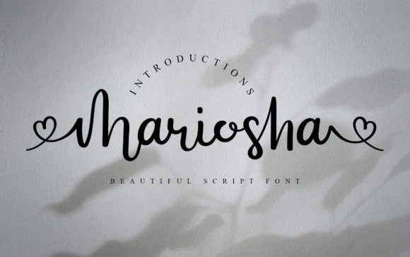 Mariosha Calligraphy Font