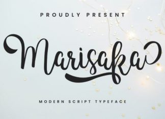 Marisaka Calligraphy Font