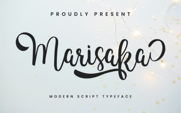 Marisaka Calligraphy Font