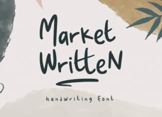 Market Written Display Font