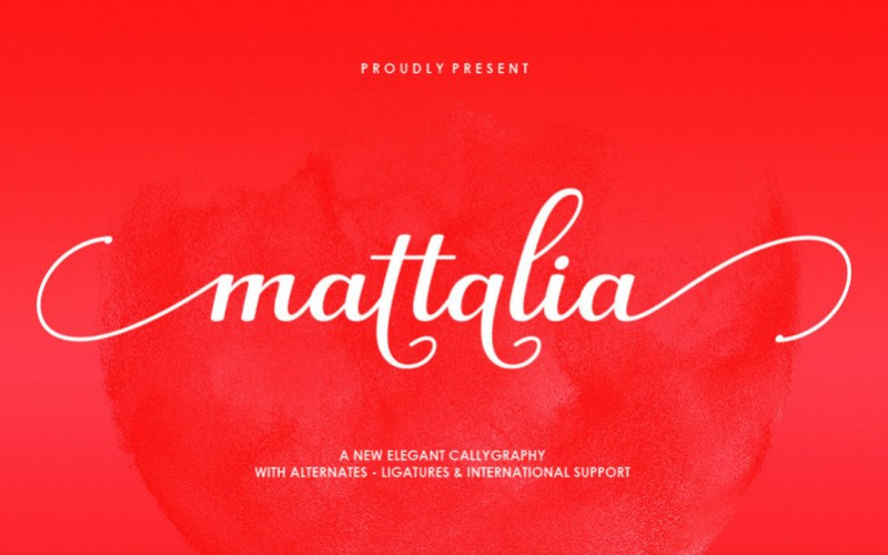 Mattalia Calligraphy Font