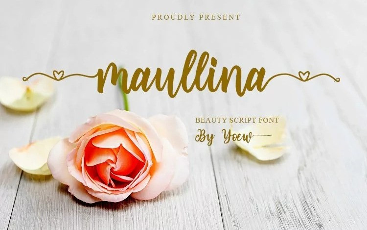 Maullina Calligraphy Font