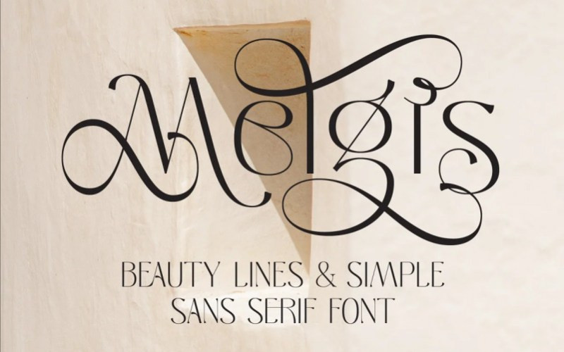 Melgis Sans Serif Font