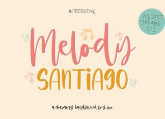 Melody Santiago Script Font