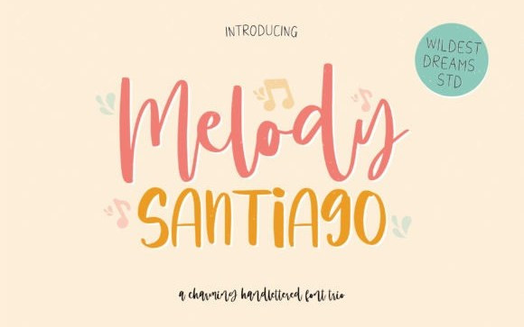 Melody Santiago Script Font