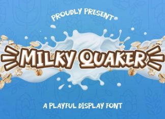 Milky Quaker Display Font