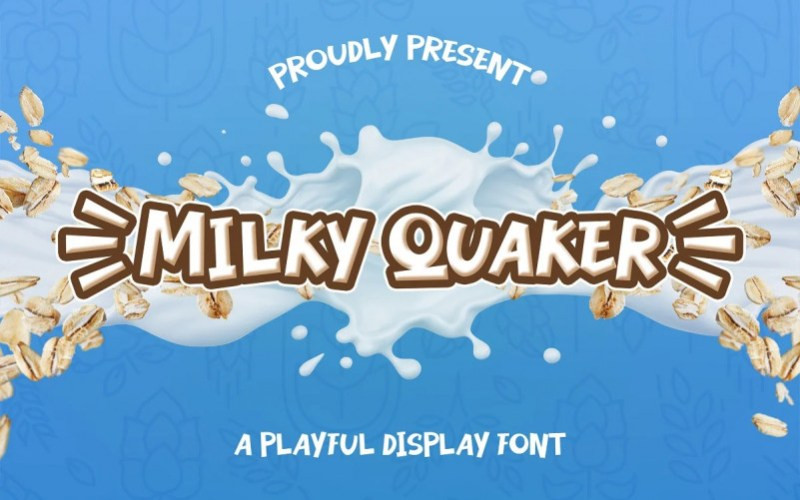 Milky Quaker Display Font