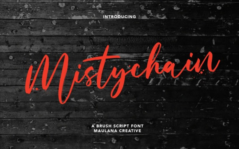 Mistychain Script Font