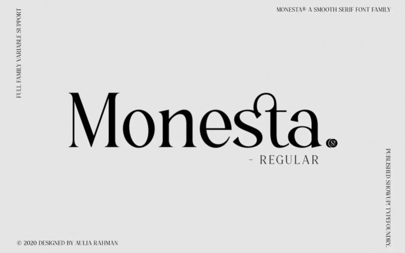 Monesta Serif Font