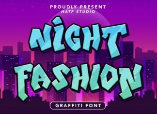 Night Fashion Display Font