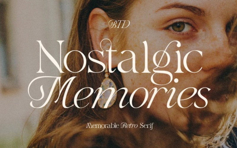 Nostalgic Memories Serif Font