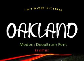 Oakland Brush Font
