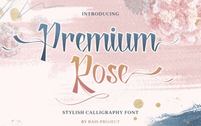 Premium Rose Calligraphy Font