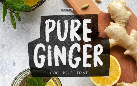 Pure Ginger Display Font