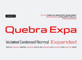 Quebra Expa Sans Serif Font